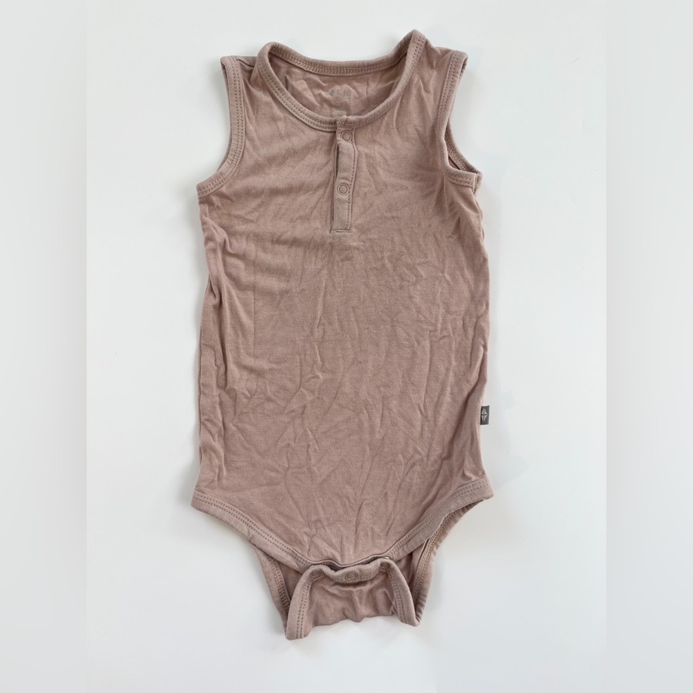 Kyte BABY Sleeveless Brown Bodysuit
